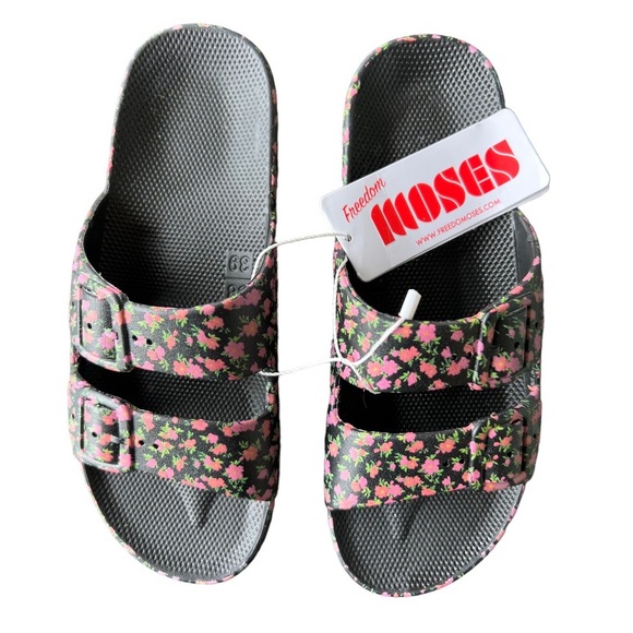 NEW!! FREEDOM MOSES FLORAL SLIDE SANDAL IN SIZE US 8-9 (EU size 38-39) - Picture 4 of 10